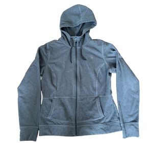 The North Face Fleece Full Zip Hoodie Asphalt Gray Women’s Large